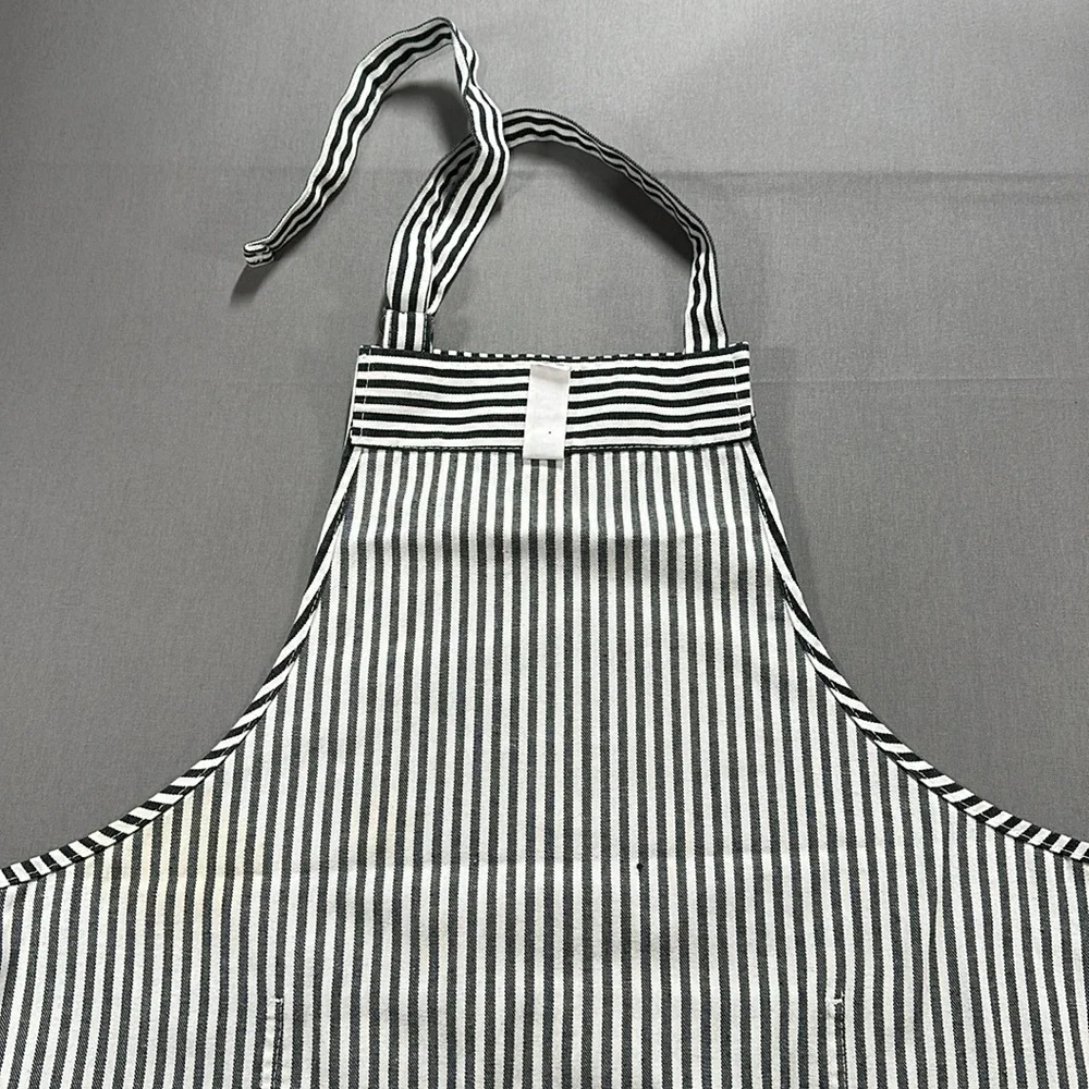 Now Designs Black and White Striped Apron